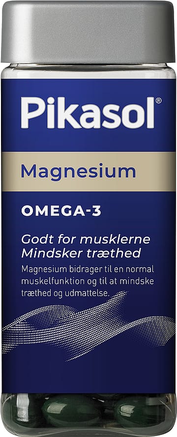 Pikasol Omega-3 og Magnesium 120 stk