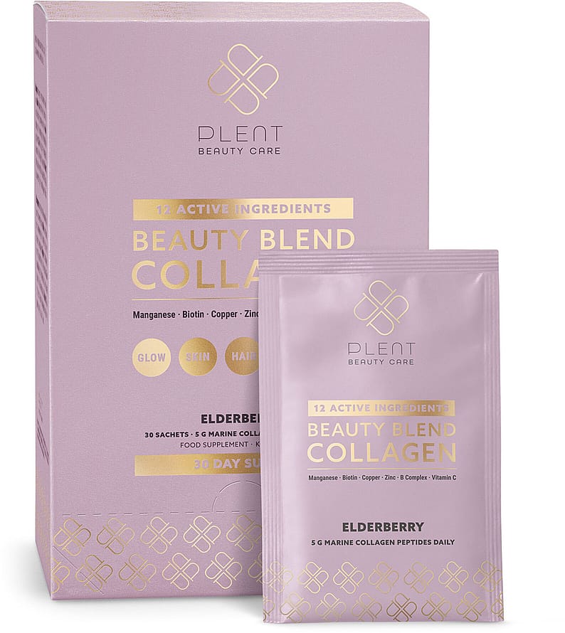 Plent Beauty Blend Collagen Elderberry 30 stk.