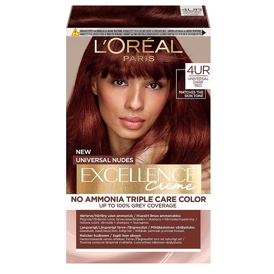 L'Oréal Paris Excellence Universal Nudes Dark Red 030 1 stk