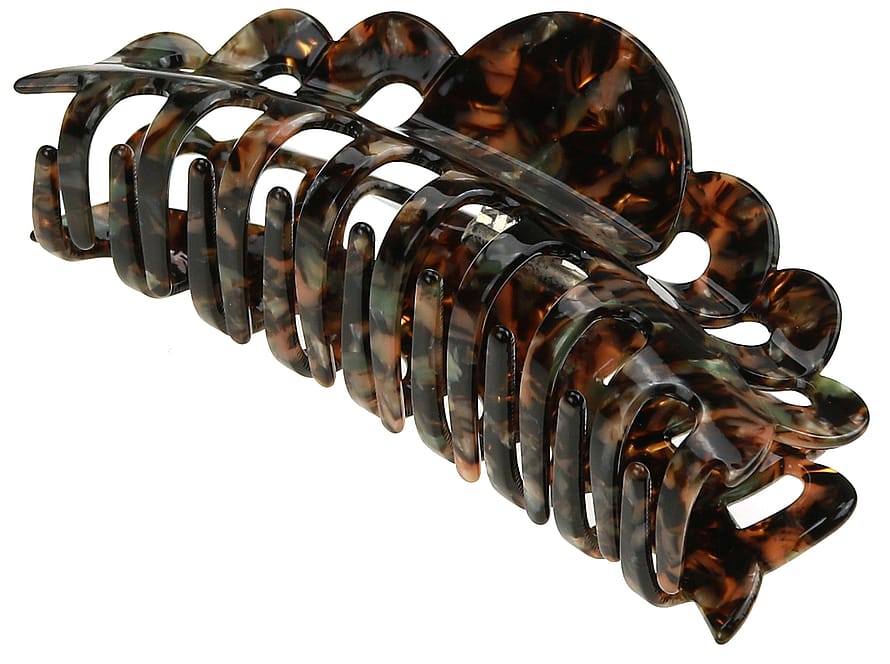 Senze Hårklemme Akryl Tortoise Brown 13 cm