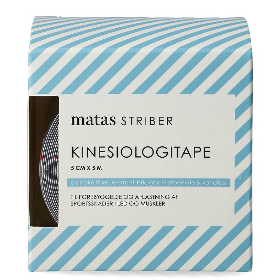 Matas Striber Kinesiologitape 5 cm (5 meter) Sort 5 cm x 5 m