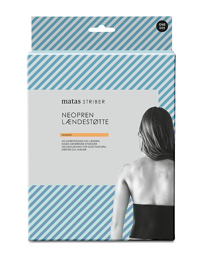 Matas Striber Neopren Lændestøtte Sort Onesize