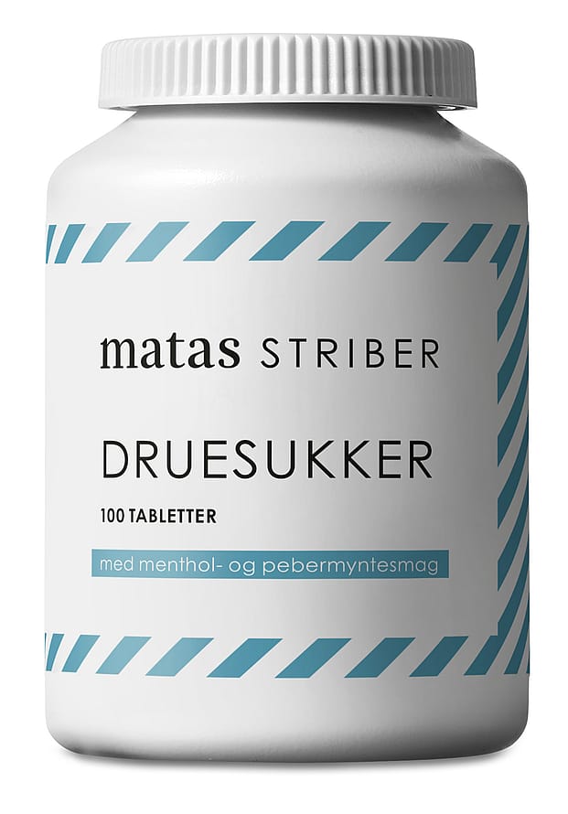 Matas Striber Druesukker Pebermint 100 Tabletter