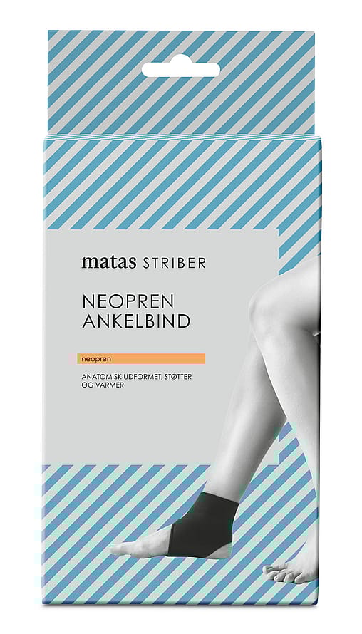 Matas Striber Neopren Ankelbind Sort M