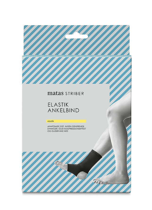 Matas Striber Elastik Ankelbind Sort 26-30 cm