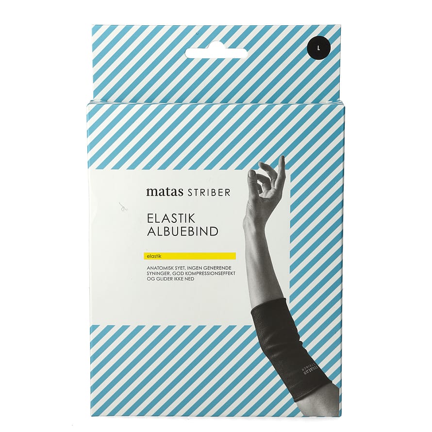 Matas Striber Elastik Albuebind Sort L