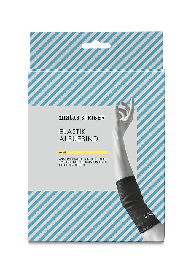 Matas Striber Elastik Albuebind Sort S