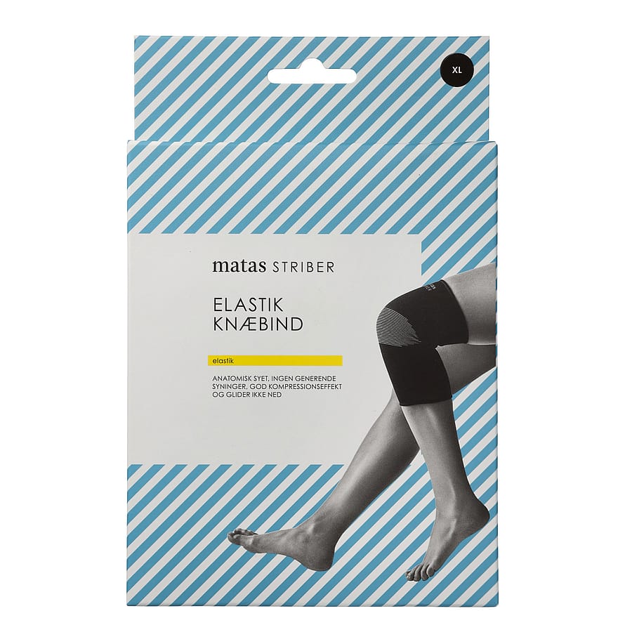 Matas Striber Elastik Knæbind Sort XL