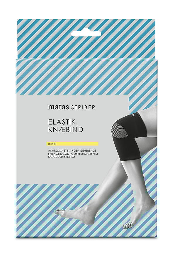 Matas Striber Elastik Knæbind Sort S