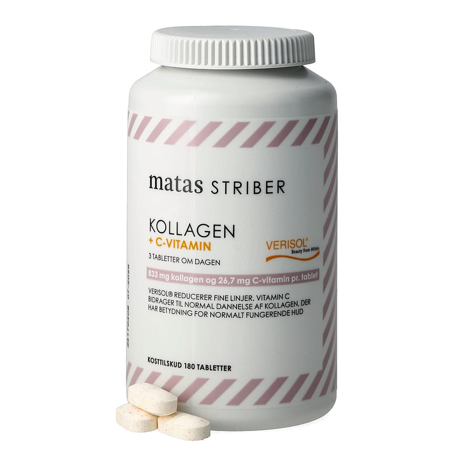 Matas Striber Kollagen 833 mg+C-vitamin 27 mg 180 tabl.