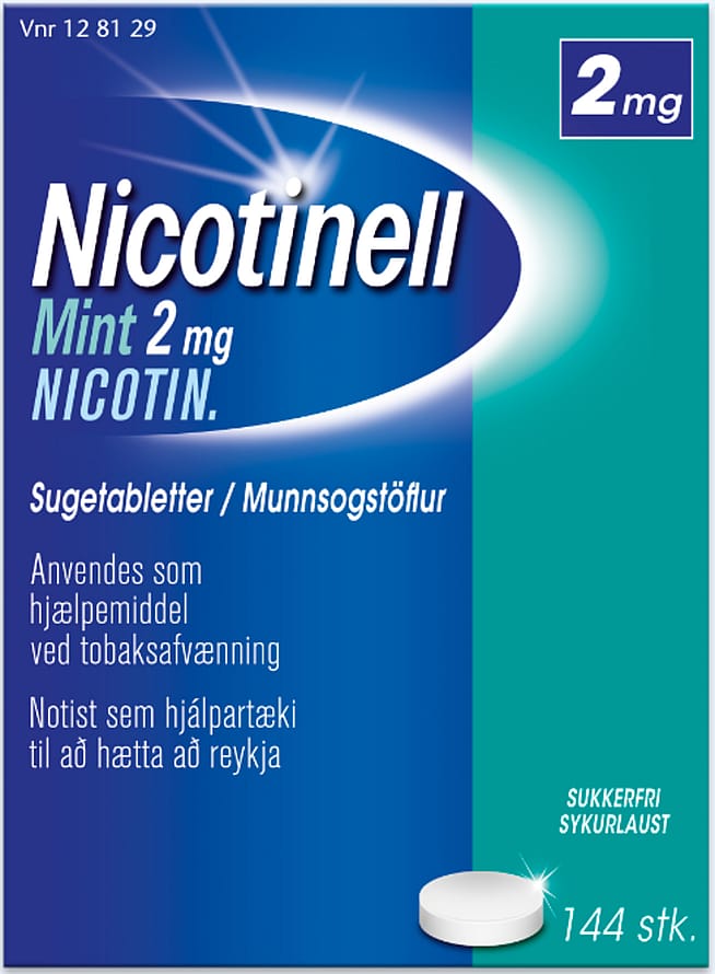 Nicotinell Mint Sugetablet 2 mg 144 stk