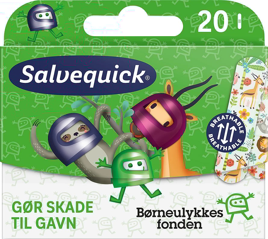 Salvequick Plaster Børneulykkesfonden 20 stk
