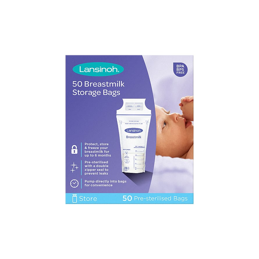 Lansinoh Fryseposer til brystmælk 50 stk.