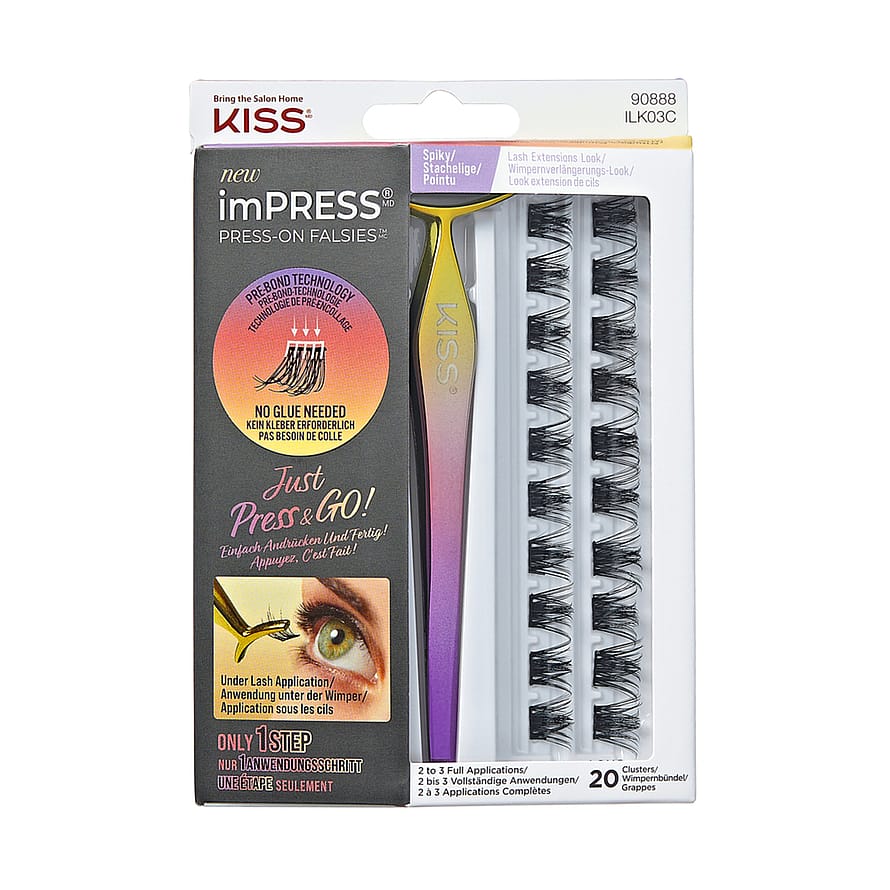 Kiss Press On Falsies Spiky Kit 03 False Lashes 20 pcs