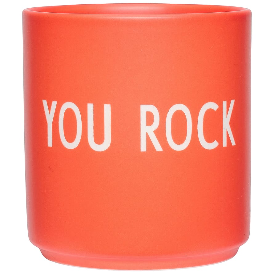 Design Letters Favourite cups - Fashion colour Collection Terracotta You Rock
