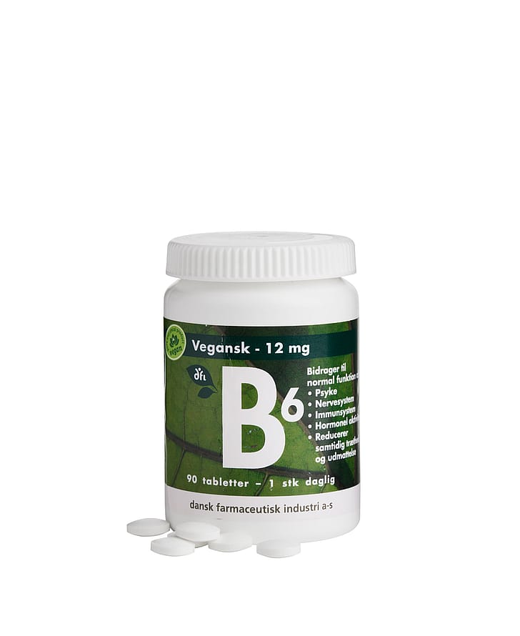 Grønne vitaminer B6 12 mg 90 stk