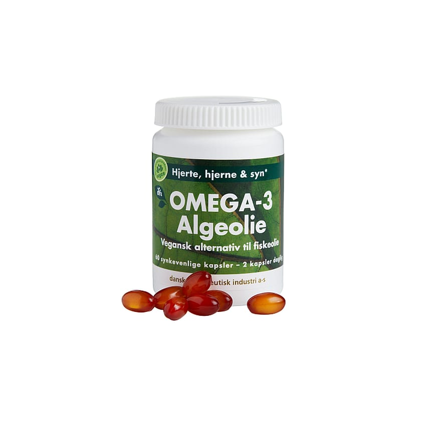 Grønne vitaminer Vegan Omega-3 Algebaseret 60 stk
