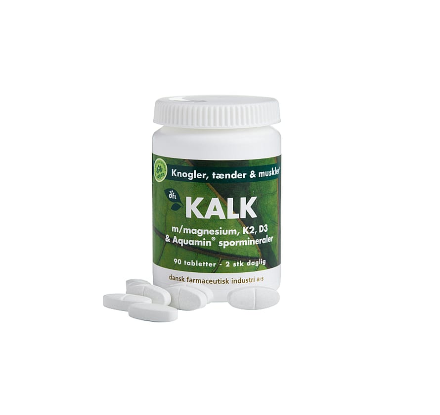 Grønne vitaminer Kalk m/Magnesium, D3 og K2 90 stk