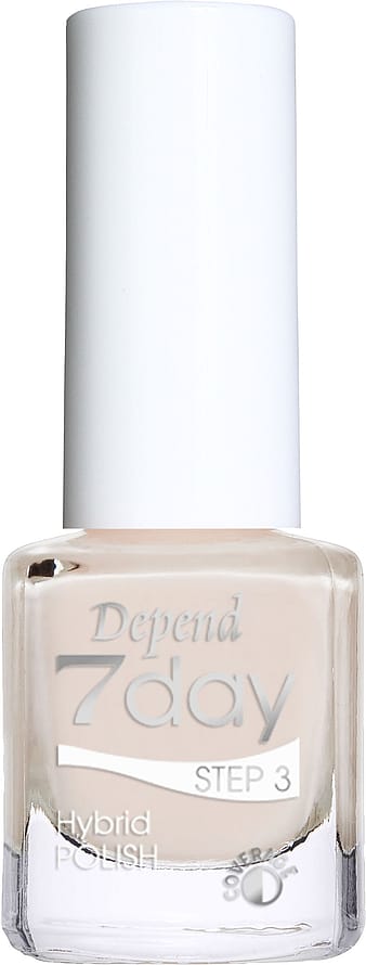 Depend 7 Day Hybrid Nail Polish - No Work, All Play Collection 7327 Milky White