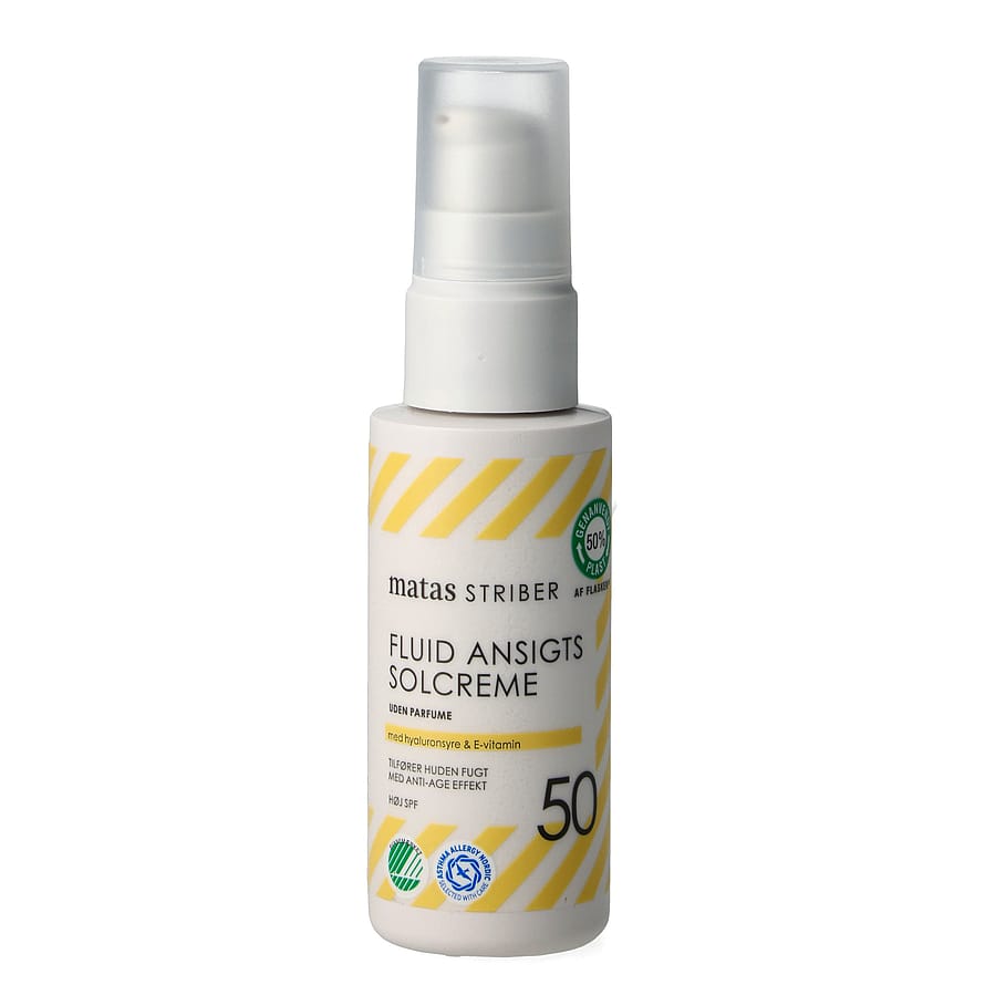 Matas Striber Fluid Ansigtssolcreme SPF 50 Uden Parfume 50 ml