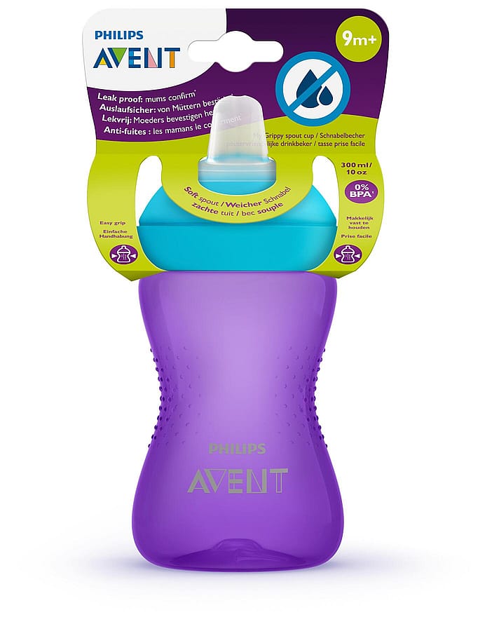 Philips Avent My Grippy Kop med drikketud Blå/ lilla 300 ml