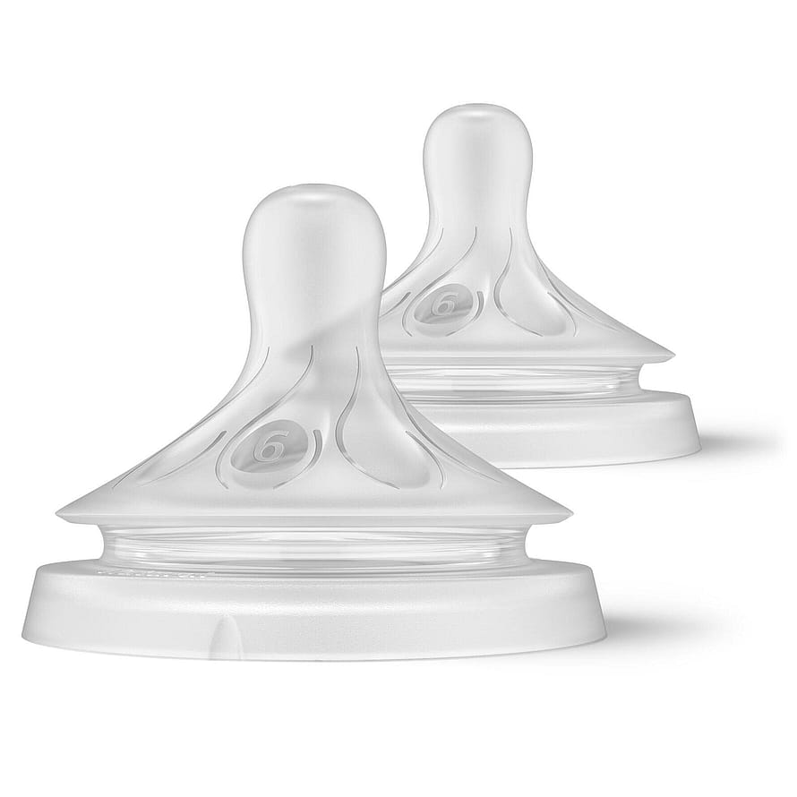 Philips Avent Natural Response Flaskesut 2 stk. Flow 6, tykt flydende