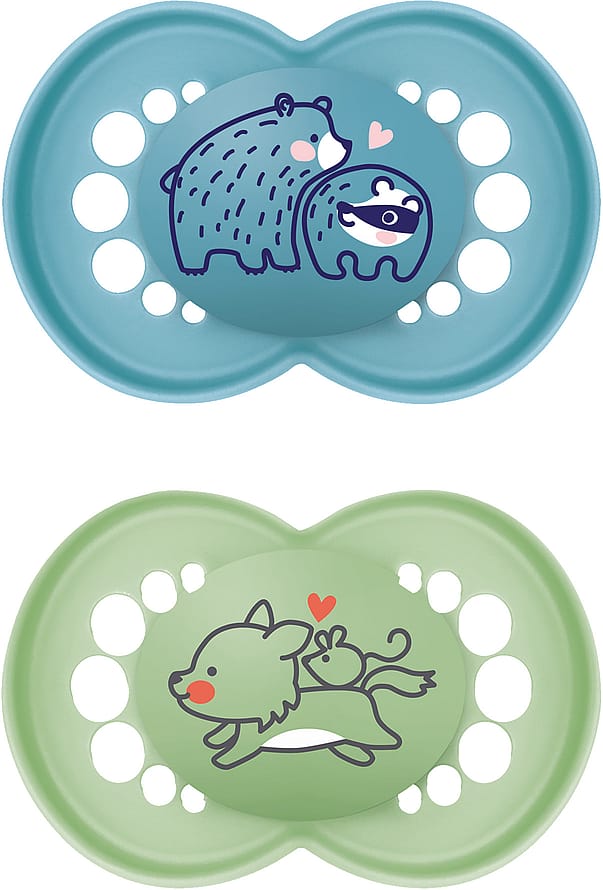 MAM Original Sut Silikone 2-pak Blue 16-36 mdr.