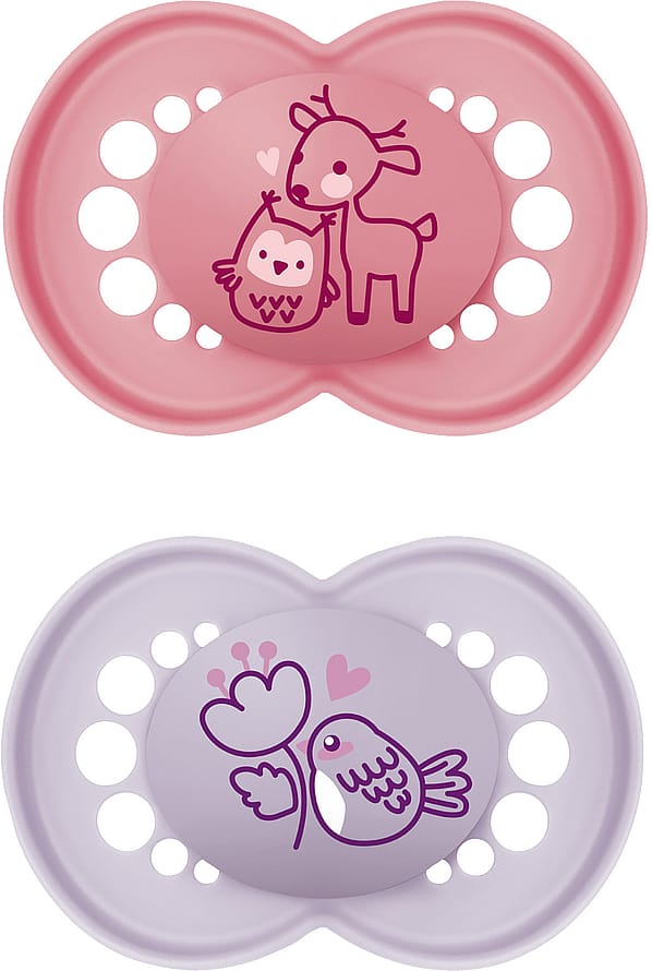 MAM Original Sut Silikone 2-pak Pink 16-36 mdr.