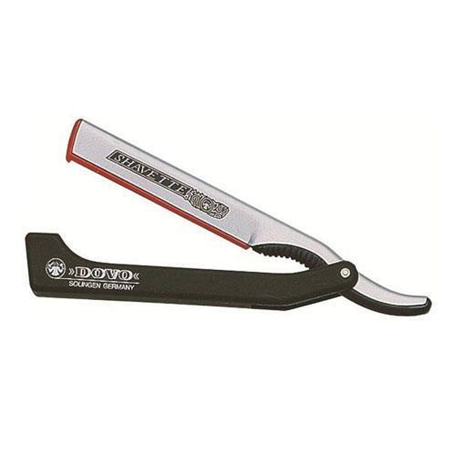 Dovo Solingen Shavette Barberkniv Sort håndtag - Stål