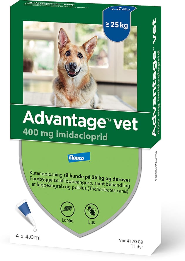 Advantage Vet Spot-on til Hund Hund 25-40 kg (4X4 ml)