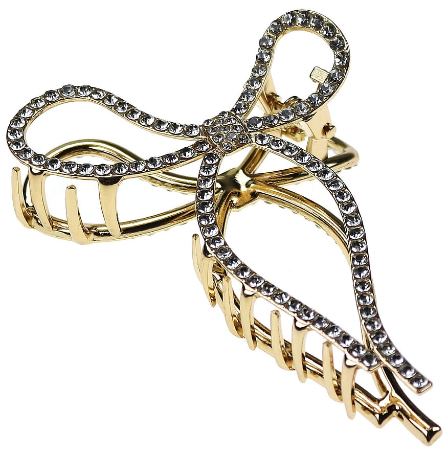 Senze Hårklemme I Metal Guld