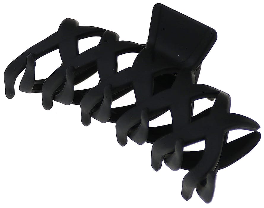 Senze Hårklemme I Plast Sort