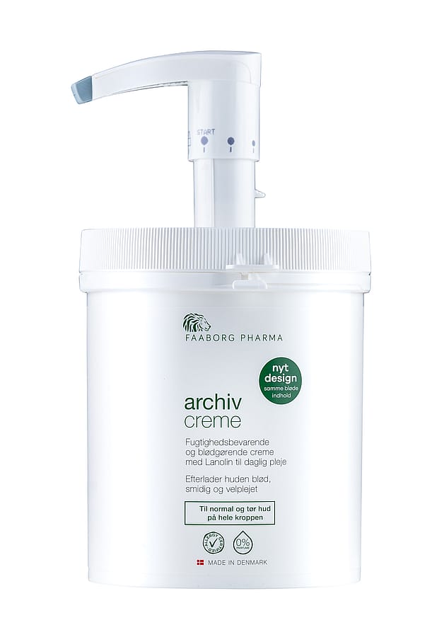 Faaborg Pharma Archiv Creme Krukke M/Pumpe 1000 ml