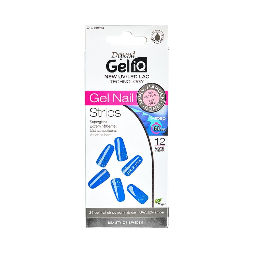 Depend Gel iQ Gel Nail Strips Semi Cured 004 Dancing Star