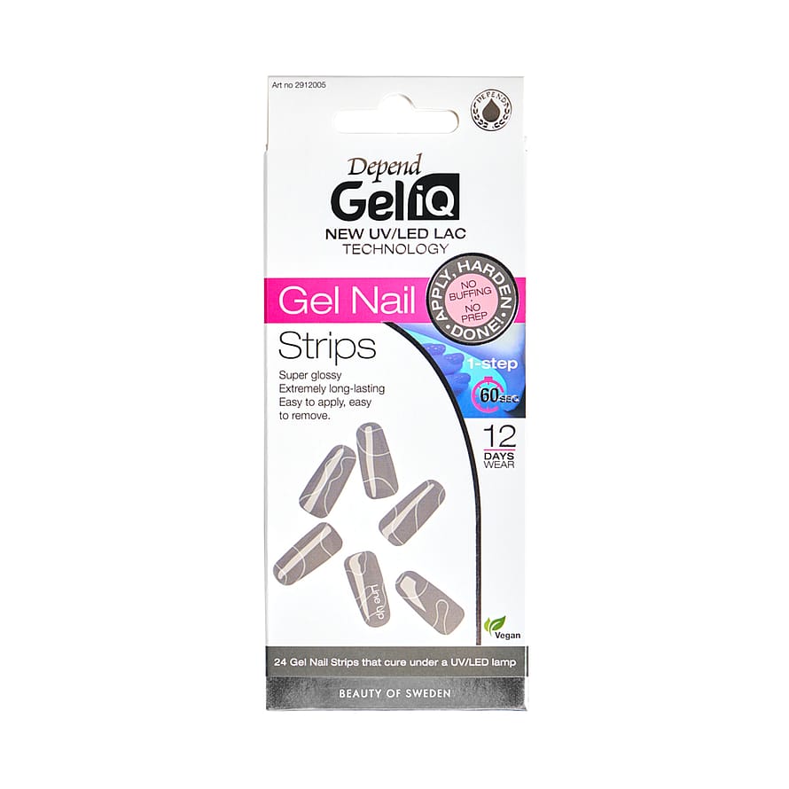 Depend Gel iQ Gel Nail Strips Semi Cured 005 Line Up