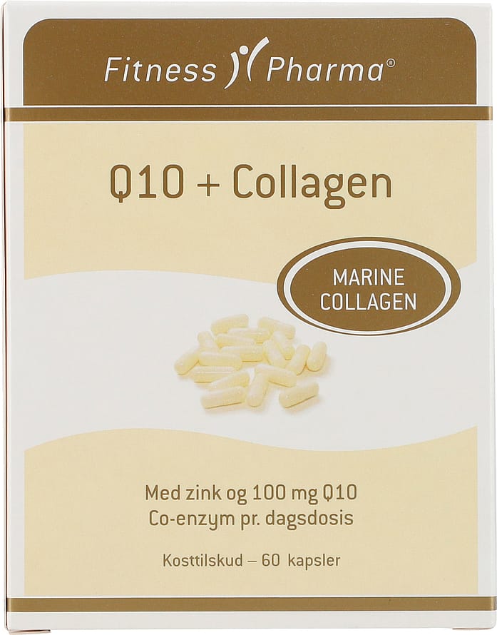 Fitness Pharma Q10+ Collagen med zink 60 stk.