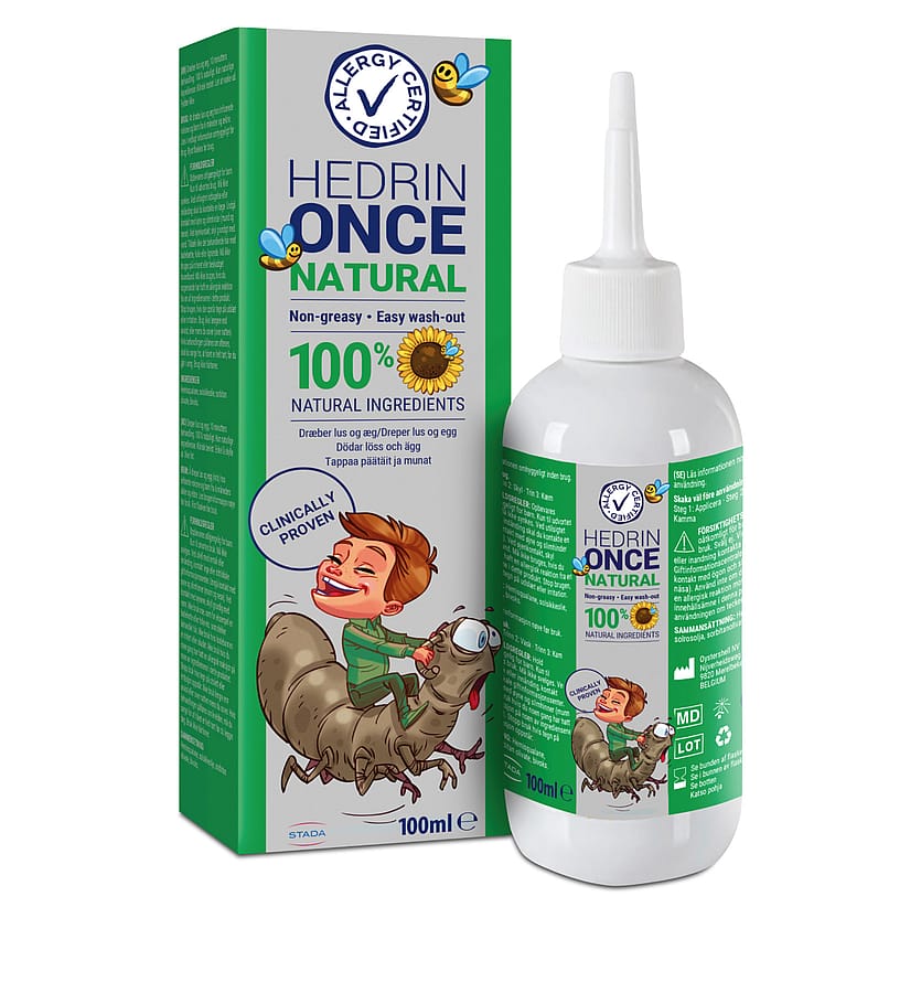 Hedrin Once Natural lusebehandling lotion 100 ml