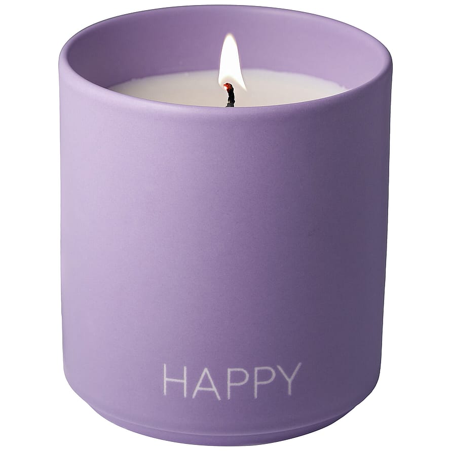 Design Letters Duftlys Happy Lilla Large 260 g