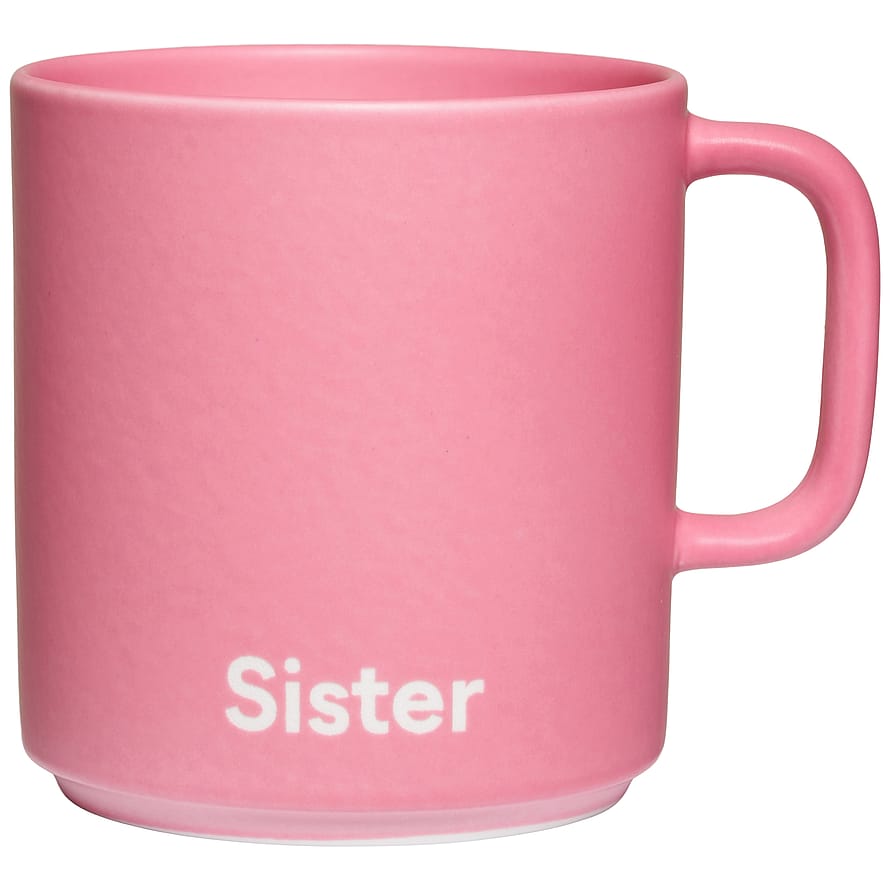 Design Letters VIP Favorit Kop med Håndtag Pink Sister 250 ml