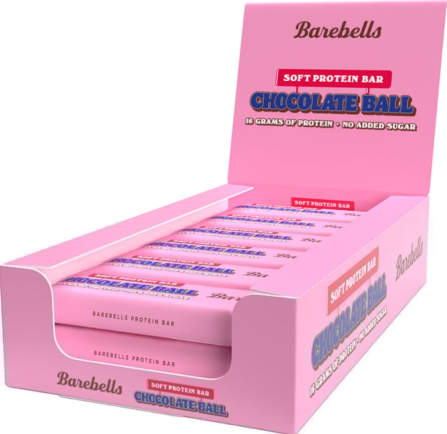 Barebells Proteinbar 12-pak (1 kasse) Soft Chocolate Ball