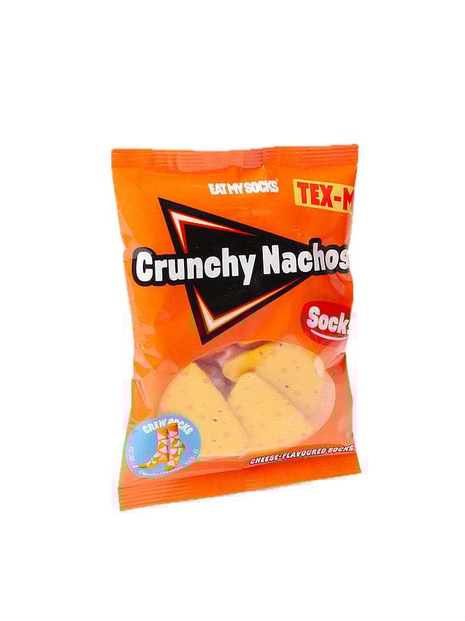 Eat My Socks Strømper Crunchy Nachos Orange Onesize