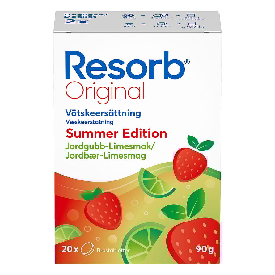 Resorb Original 20 stk Jordbær-Lime