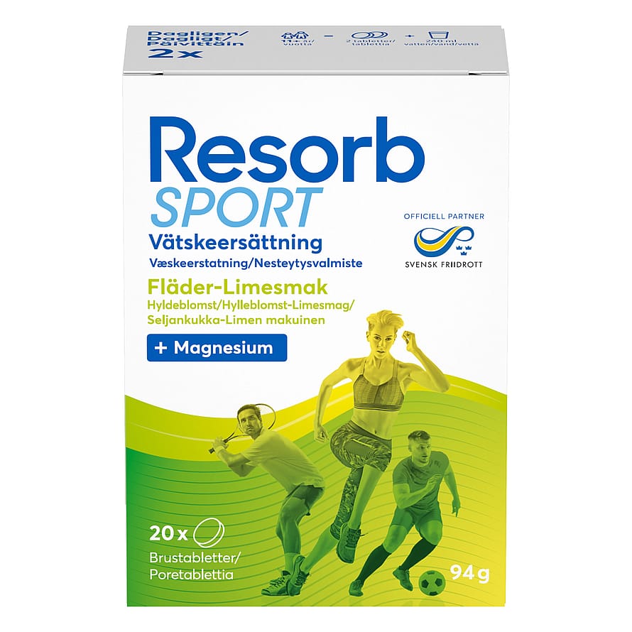 Resorb Sport Hyldeblomst-Lime 2 x 10 stk.