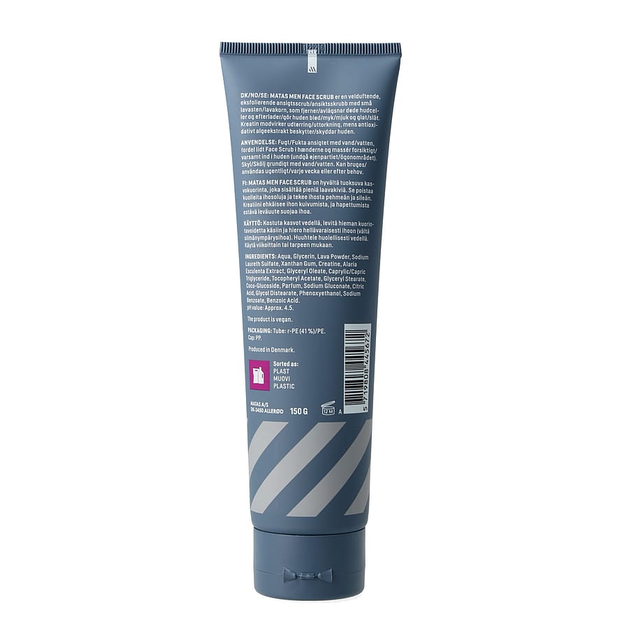 Matas Striber Men Face Scrub til Normal Hud 150 g