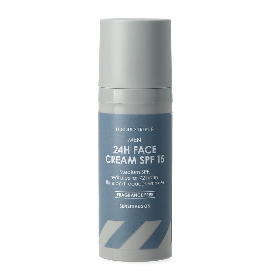 Matas Striber Men 24H Face Cream SPF15 til Sensitiv Hud 50 ml