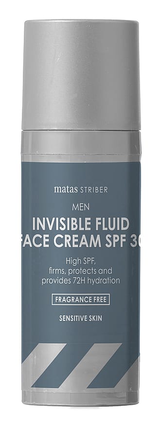 Matas Striber Men Invisible Fluid Face Cream SPF30 til Sensitiv Hud 50 ml