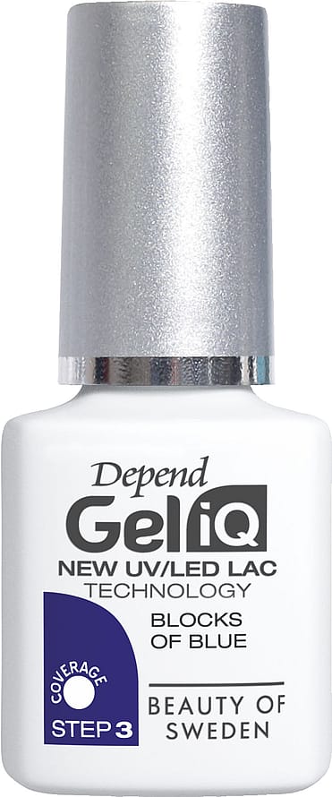 Depend Gel iQ Polish, Step 3 Blocks of Blue