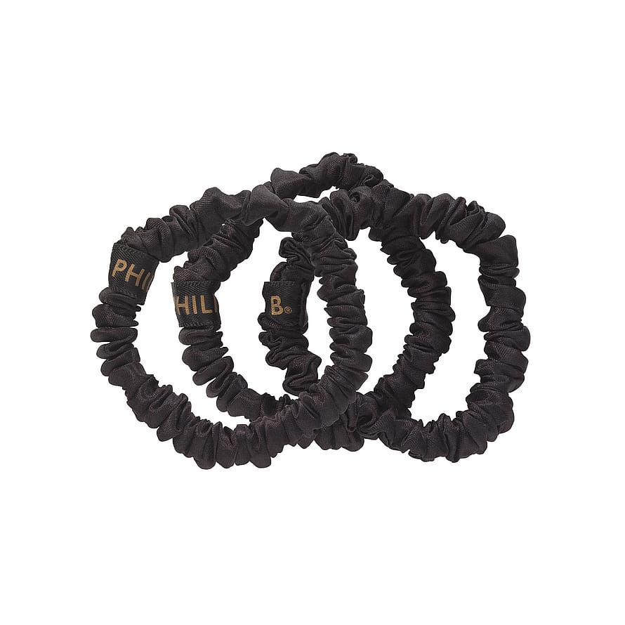 Philip B Petite Scrunchie Set Black