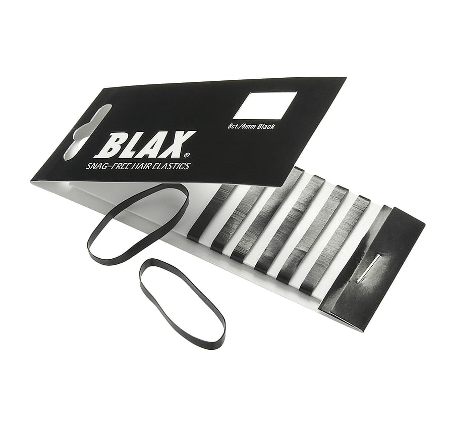 Blax Snag-Free Hair Elastics Black