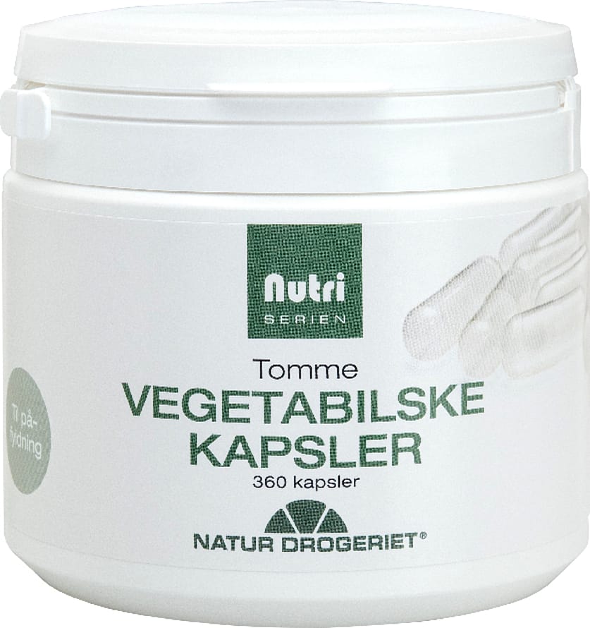 Natur Drogeriet Vegetabilske kapsler tomme 360 stk.